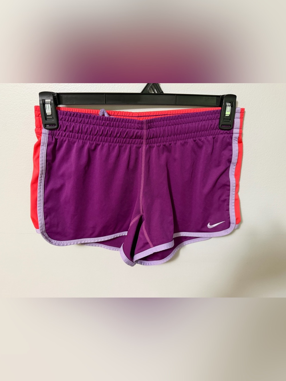 Nike Tempo Shorts Womens XS Purple Coral Dri Fit Running Gym